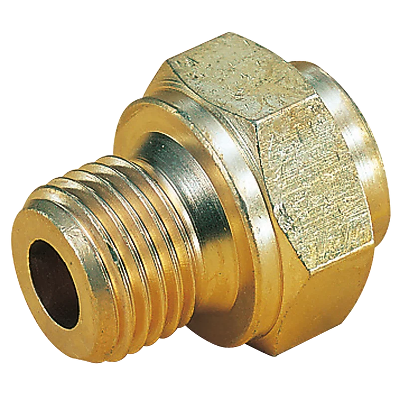 1/4 OD X 1/8 BSPP MALE STR ADAPTOR