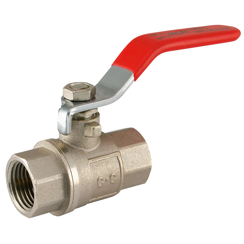 BSPP PROFIT BALLVALVE RED HANDLE