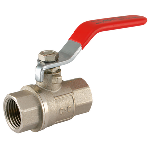 BSPP PROFIT BALLVALVE RED HANDLE