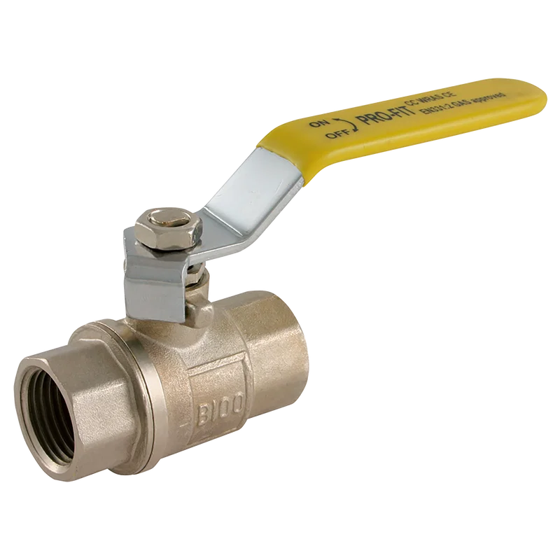 3/4  BSPP PROFIT BALLVALVE YELLO HANDLE