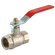 1 LEVER B/VALVE  NON-APP. RED HANDLE