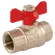 1/4  BSPP PROFIT RED BUTTERFLY HANDLE
