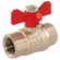 1/4  BSPP PROFIT RED BUTTERFLY HANDLE