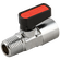 1/4 BSPT M X 1/4 BSPP F MINI BALL VALVE