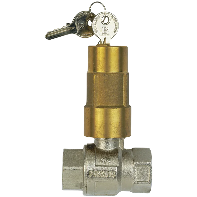 BSP FEM BRASS BALL VALVE LOCKING