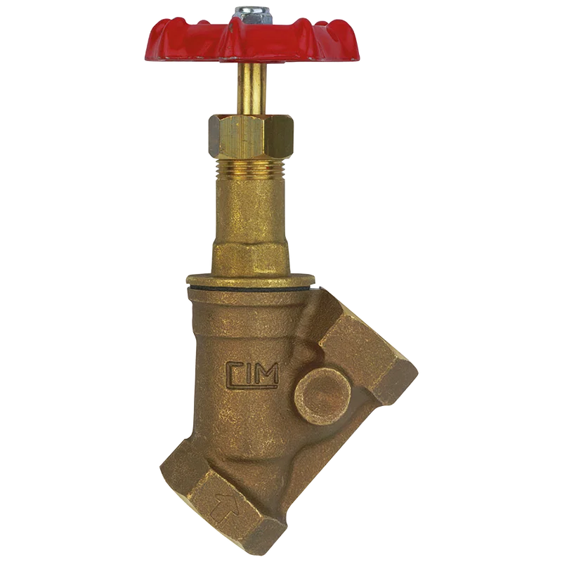 BSP FEM BRONZE OBLIQUE STOP VALVE