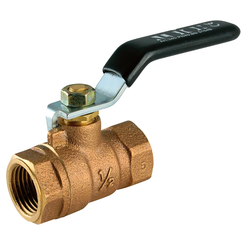BSPT 2PC BZ BALL VALVE F/F LEVER