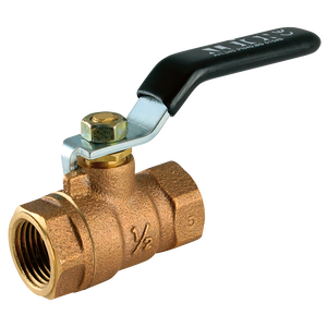 BSPT 2PC BZ BALL VALVE F/F LEVER