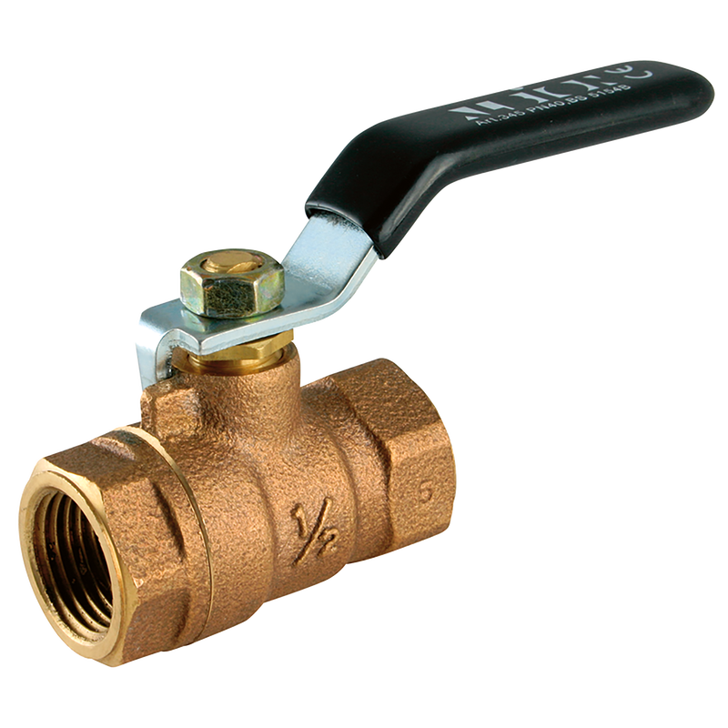 BSPT 2PC BZ BALL VALVE F/F LEVER