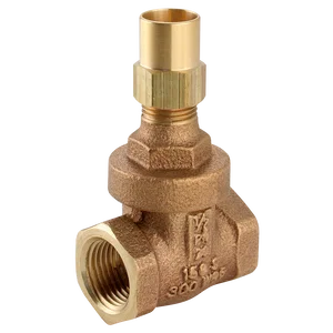 BSPT FXF BZ GATE VALVE LOCKSHIELD