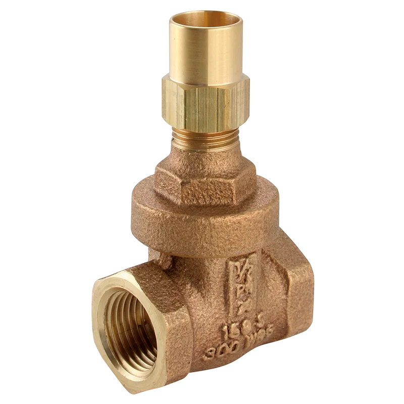 BSPT FXF BZ GATE VALVE LOCKSHIELD