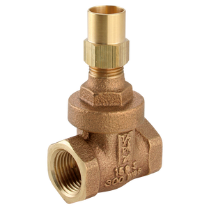 BSPT FXF BZ GATE VALVE LOCKSHIELD
