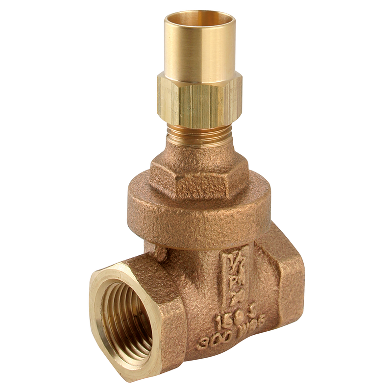 BSPT FXF BZ GATE VALVE LOCKSHIELD