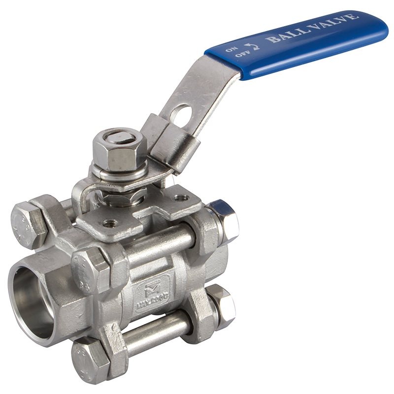 2 SOCK/WELD BALL VALVE 316 3PC