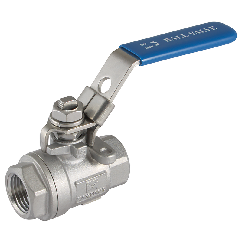 3/8 NPT FEM BALL VALVE 316 2-PIECE