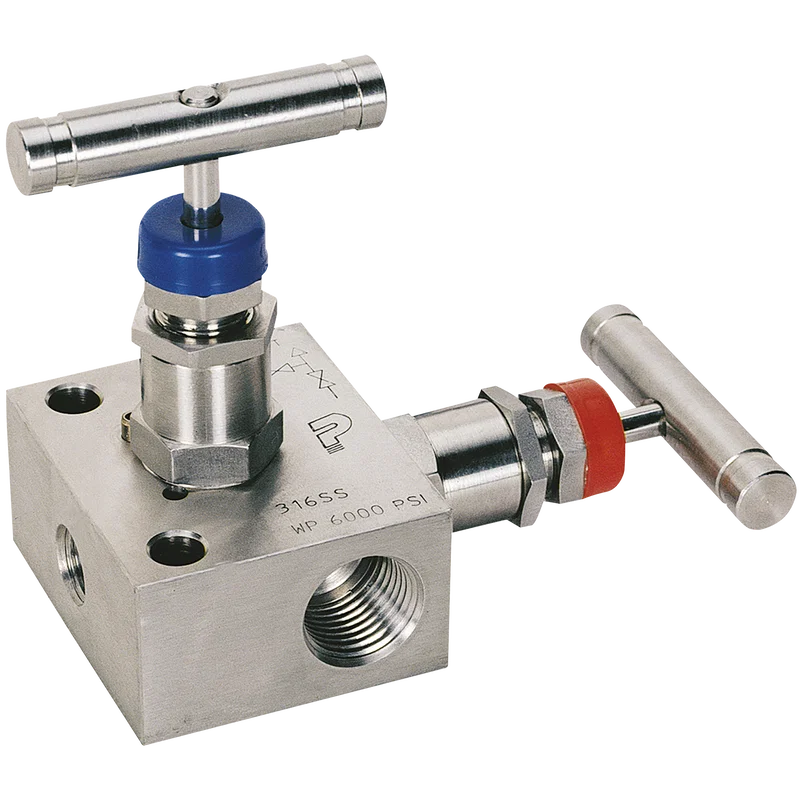 2 VALVE MANIFOLD  PIPE TO PIPE  1/2 NPT