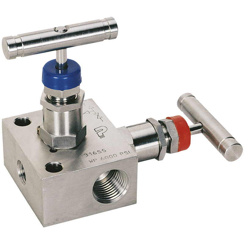 2 VALVE MANIFOLD PIPE TO PIPE 1/2 NPT