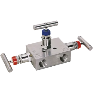 3 VALVE MANIFOLD  PIPE TO PIPE  1/2 NPT