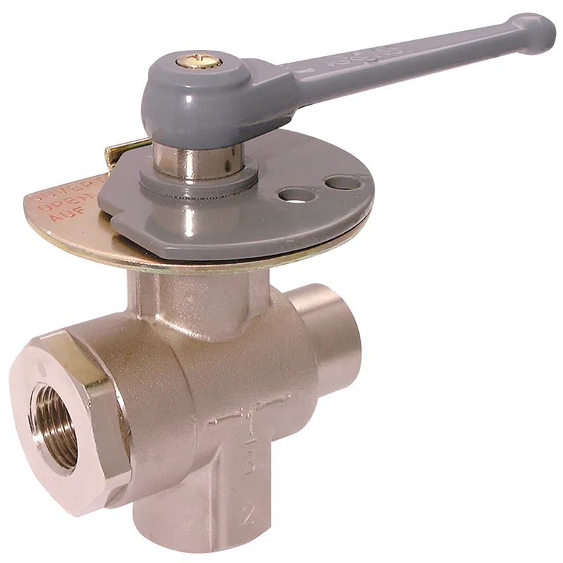 1/2X12MM FEMALE 3-WAY BALL VALVE