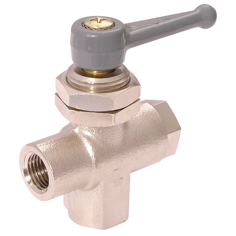 PANEL MOUNT.FEM.3-WAY B.VALVE