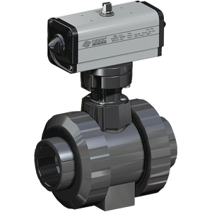 PVC BALL VALVE PNEU.ACTUATION