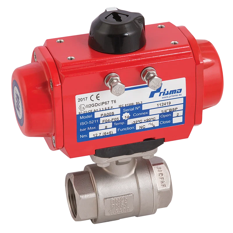1/4  BSP D/ACT PORTED BALL VALVE HPRESS