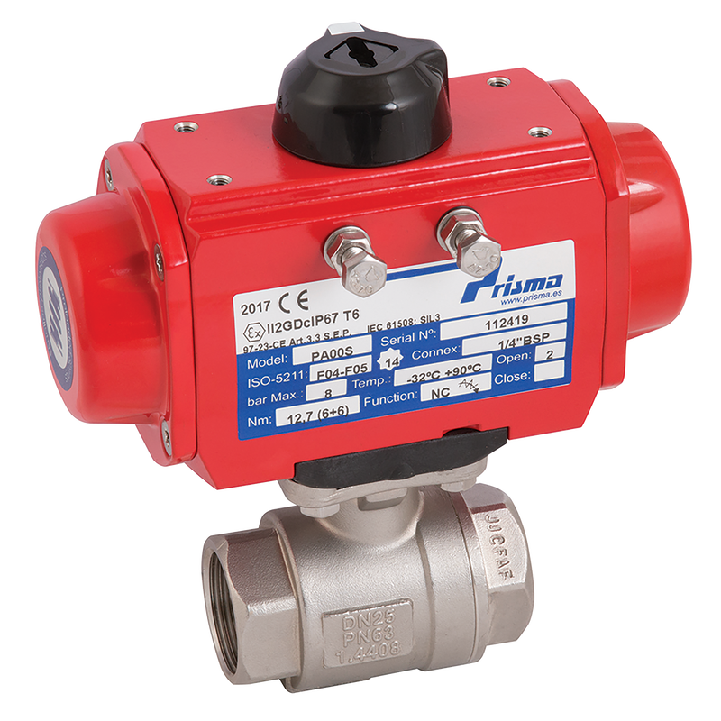 1/4 BSP D/ACT PORTED BALL VALVE HPRESS