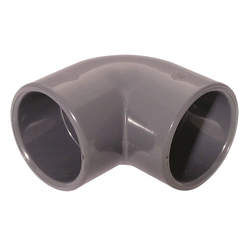 ID SOLVENT ELBOW 90DEG UPVC DGREY