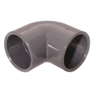 ID SOLVENT ELBOW 90DEG ABS  LGREY