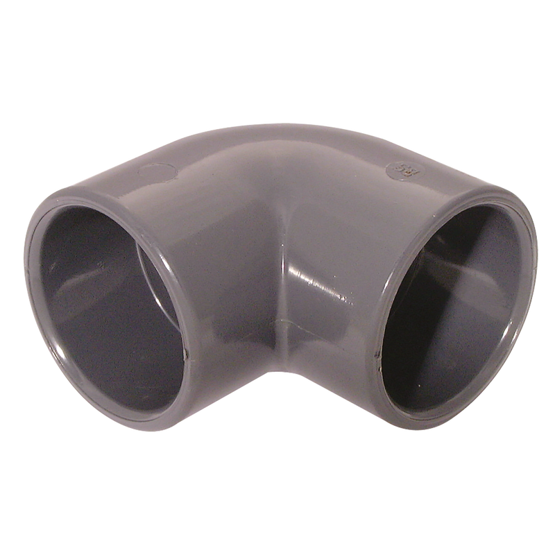 ID SOLVENT ELBOW 90DEG UPVC DGREY