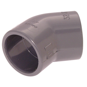 ID SOLVENT ELBOW 45DEG ABS  LGREY
