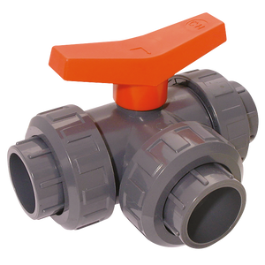 ID UPVC BALL VALVE T-PORT 3-WAY