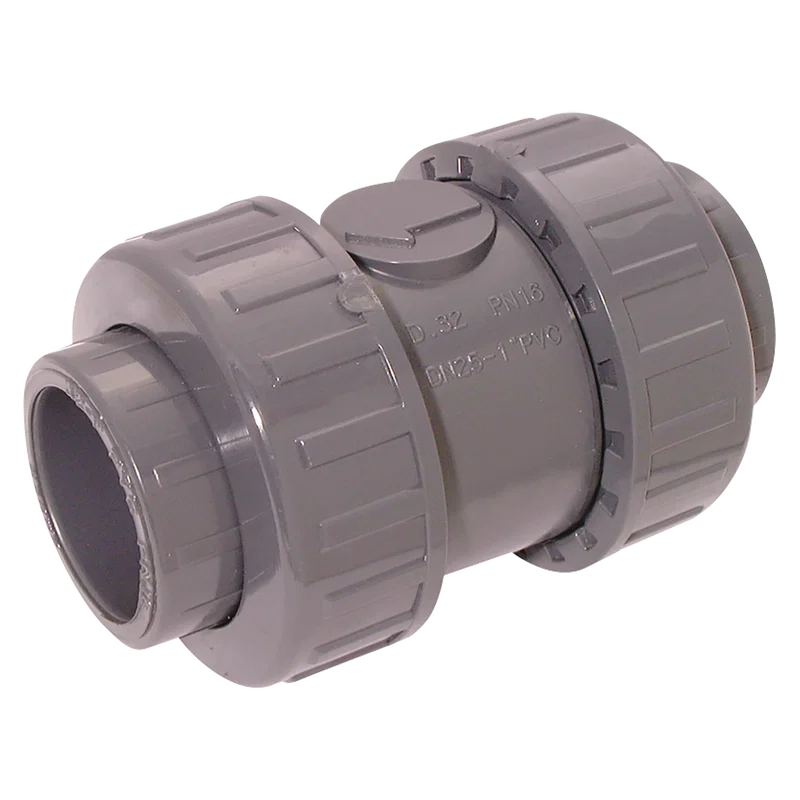 ID UPVC CHECK VALVE DOUBLE UNION
