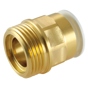 22MM X 1 BRASS MALE CYLINDER ADAPTOR
