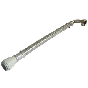 1/2 BSP ELBOW X 15MM X 300MM FLEXI HOSE