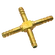 1/4 ID BRASS EQUAL HOSETAIL CROSS