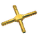 1/4 ID BRASS EQUAL HOSETAIL CROSS
