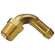 08MM ID X 1/8 BSPT MALE BRASS 90 ELB0W