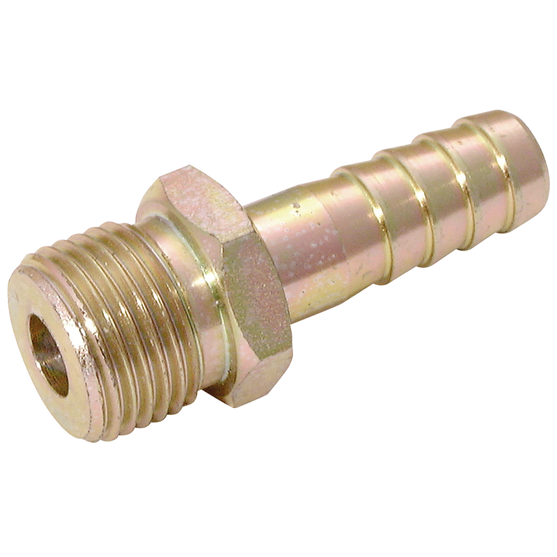BSPP MALE X HOSE STEEL PLATED