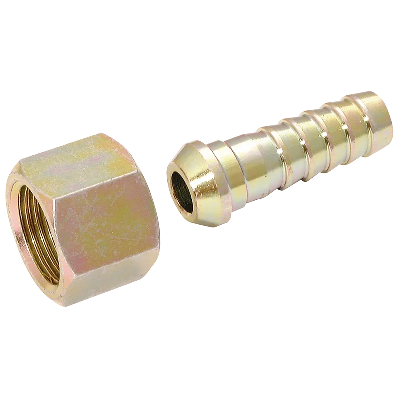BSPP FEM  X STEEL HOSE CONED