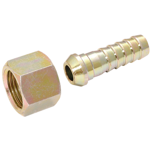 BSPP FEM  X STEEL HOSE CONED