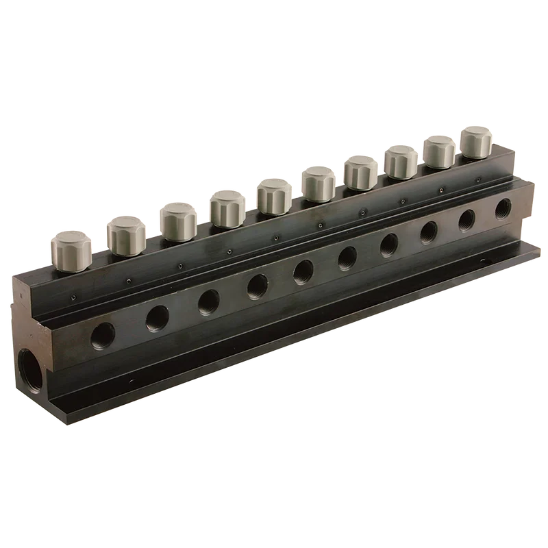 1/2 NPT IN X 10 WAY 1/4 NPT OUT