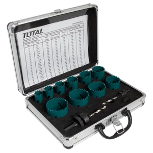 BI-METAL HOLE SAW SET  12 PIECES