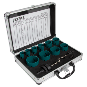 BI-METAL HOLE SAW SET  12 PIECES