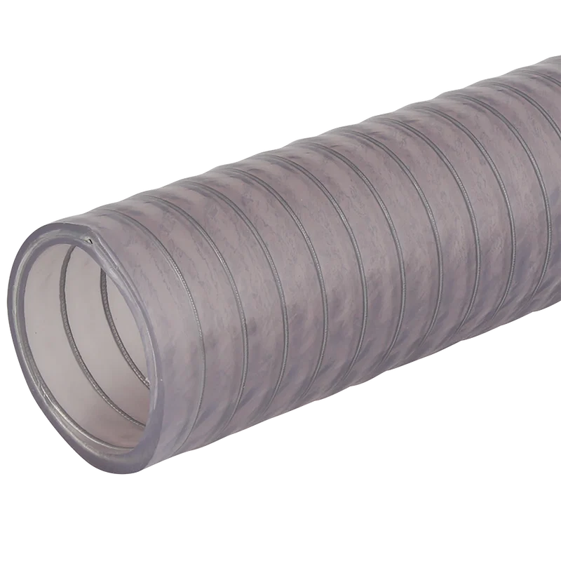 102MM VAC PROOF CLEAR PVC S&D HOSE 20M