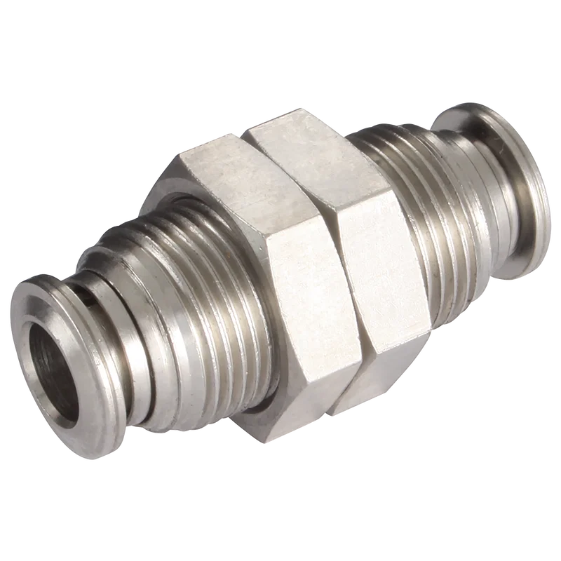 OD EQUAL BULKHEAD NICKEL PLATED