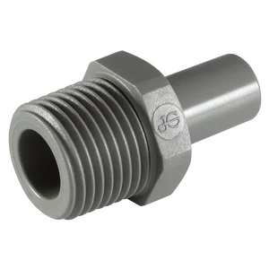3/8 OD X BSPP MALE STEM ADAPTOR
