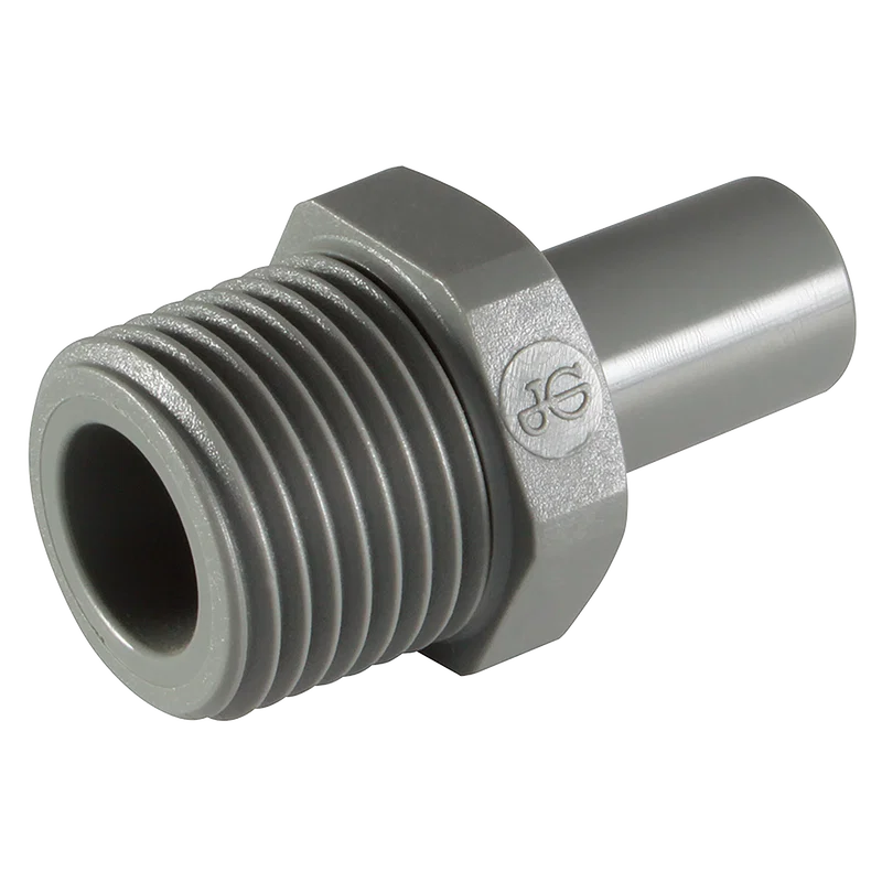 3/8 OD X BSPP MALE STEM ADAPTOR