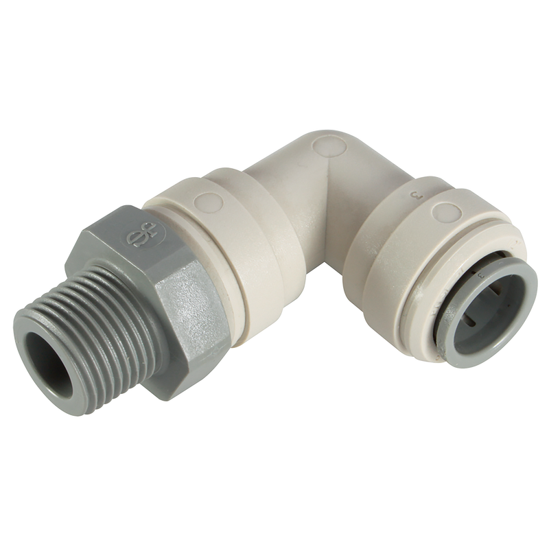 1/2 OD TUBE X 3/8 BSPT MALE SW ELBOW