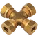 1/2 OD EQUAL BRASS CROSS